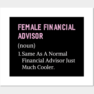 Financial advisor women assistant female financial advisor Posters and Art